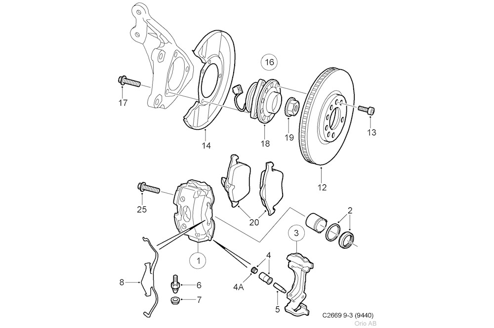 Saab Original - Gasket set